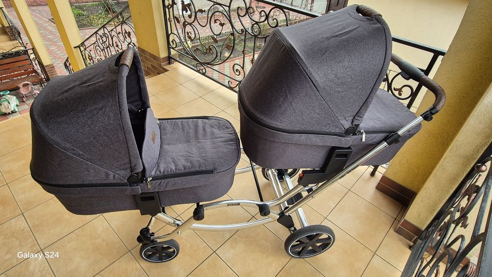 Коляска 3 в 1 для двійні ABC Design Zoom