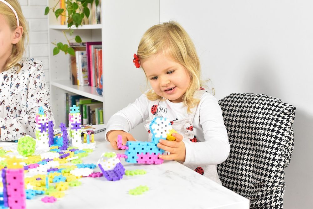 Klocki Meli Basic Pink Wafle Travel Box Konstrukcyjne Girl 250 Szt.