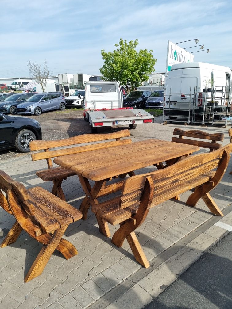 Meble ogrodowe ławki stół zestaw ogrodowy transport gratis!