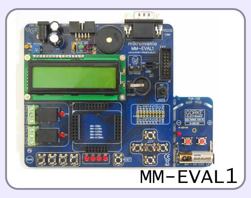 Zestaw uruchomieniowy. MikroMania-START2. Programowanie ATMEGA 128.