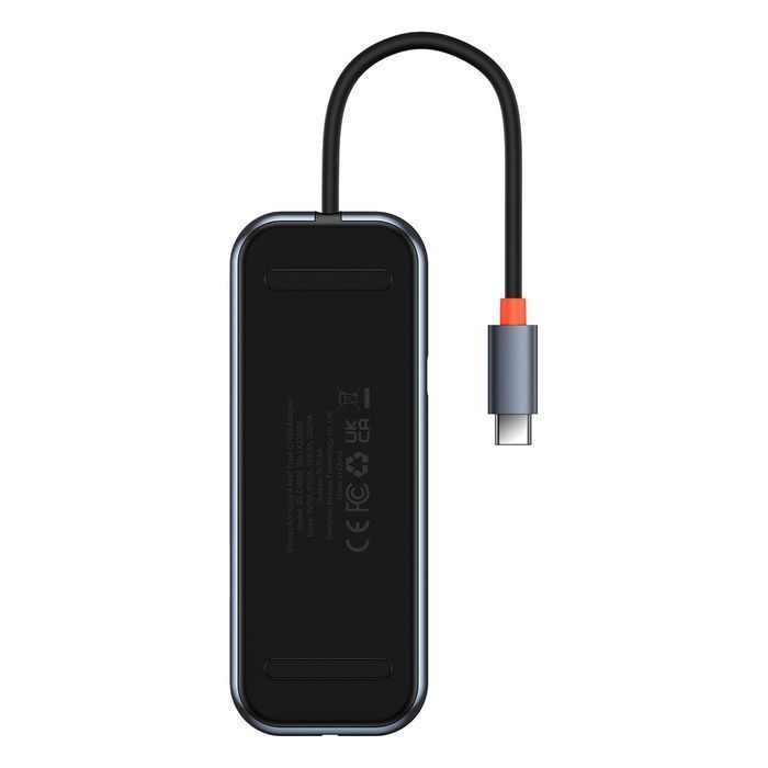 Koncentrator USB-C Baseus Acmejoy 4-Portowy - Ciemnoszary