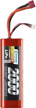 Pakiet akumulator (LiPo) 7.4 V 2000 mAh 20 C Conrad energy Stick