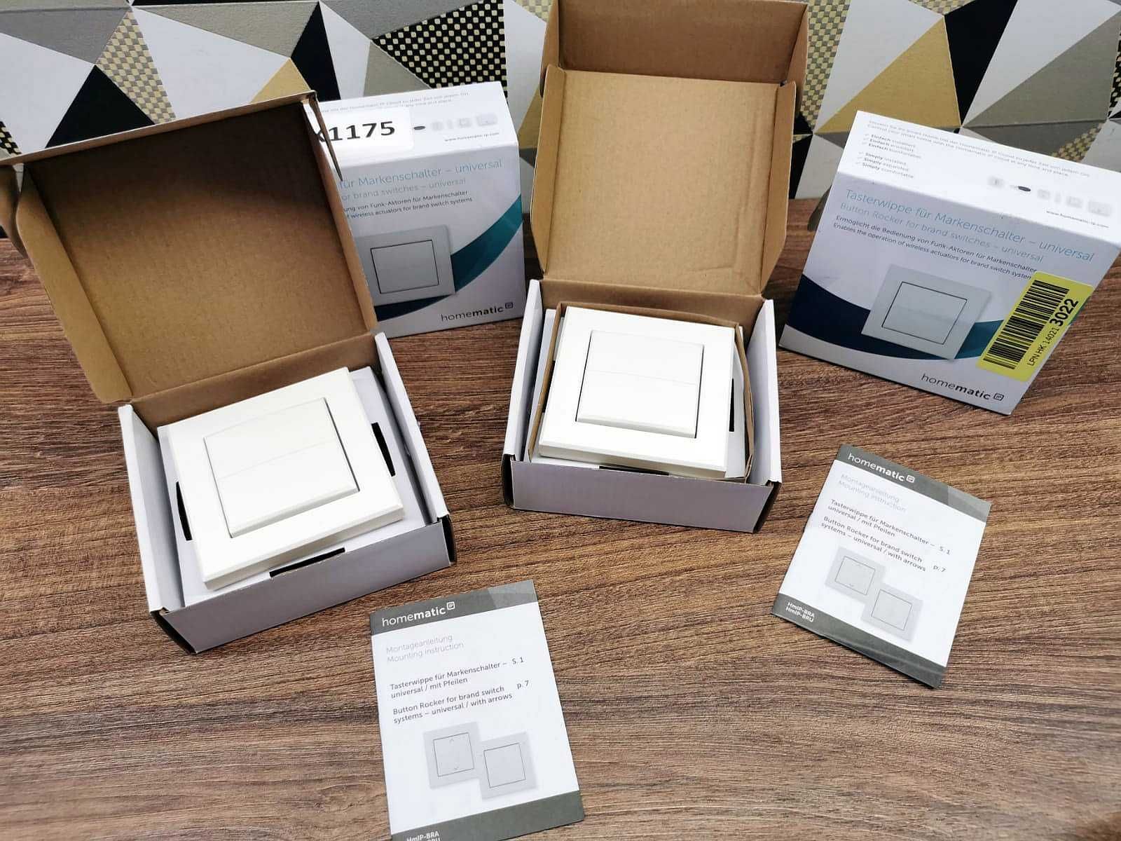 Adapter Przycisk 153003A0A przełącznik kołyskowy Homematic IP HmIP-BRU