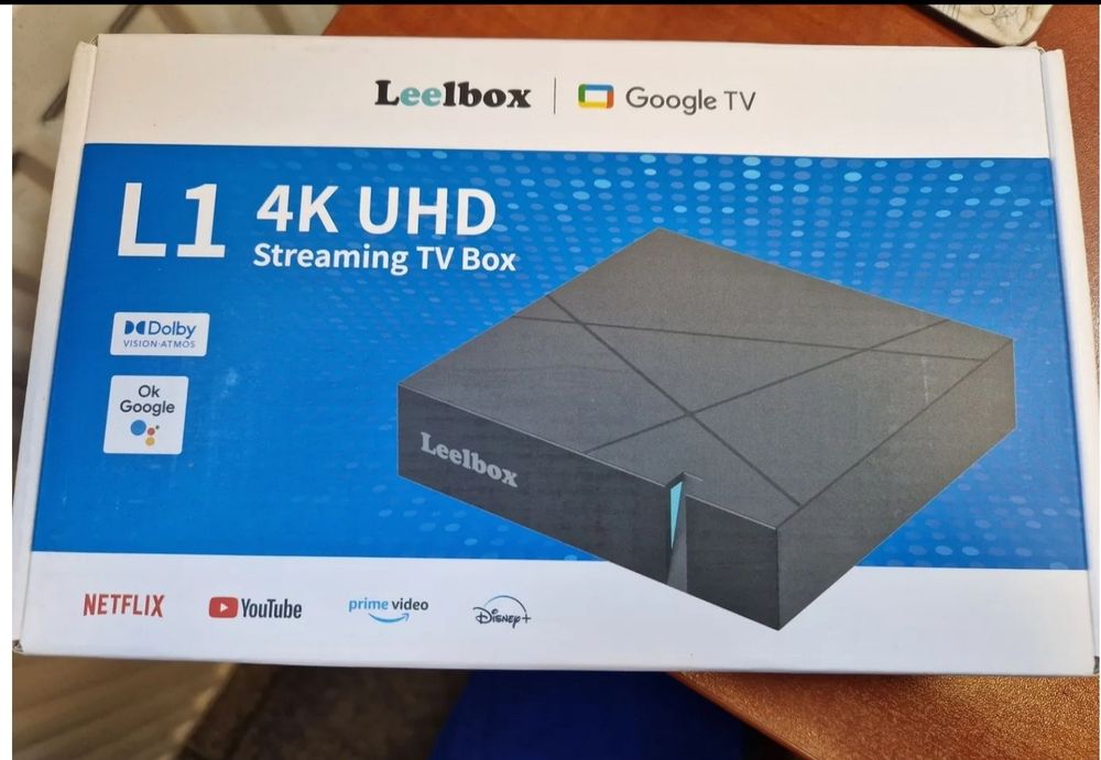 tv box Leelbox L1 - Google TV 12, 4GB RAM, 32GB ROM kodek AV1
