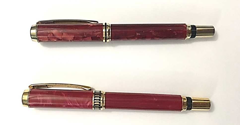 caneta de tinta permanente em resina aparo médio