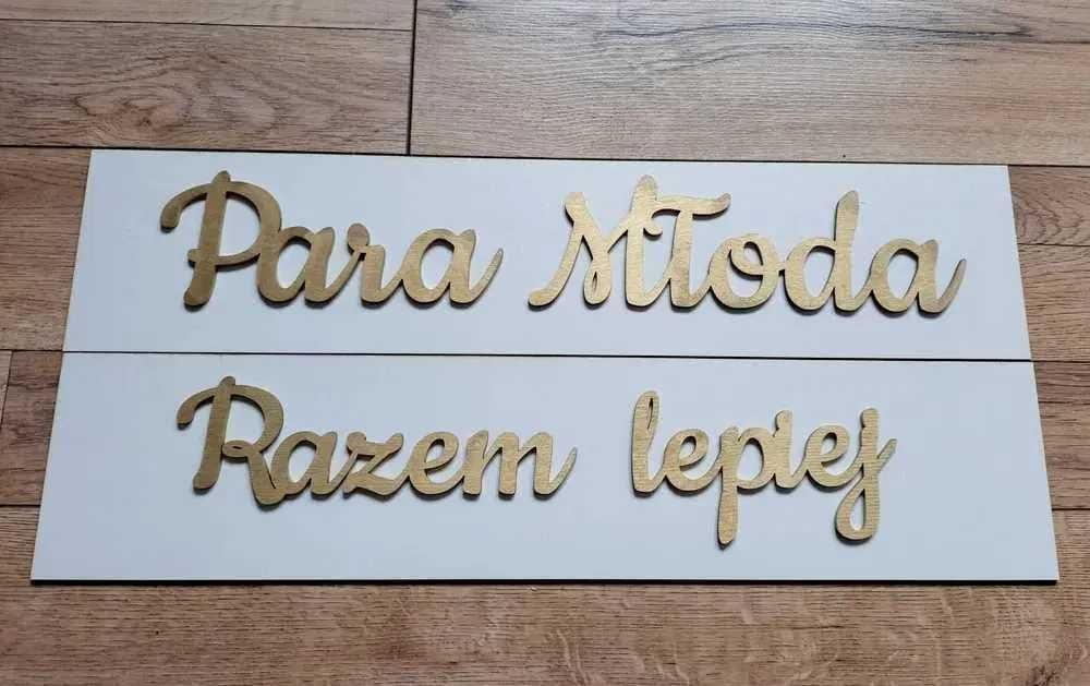 Para Młoda razem lepiej tablice ślubne tablice rejestracyjne złoty