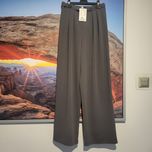 Spodnie h&m wysoki stan szeroka nogawka zaszewki