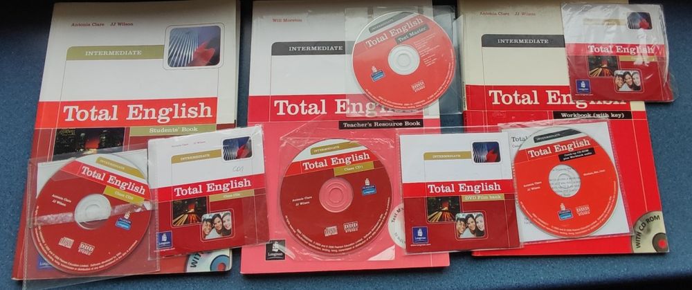 Total English Intermediate(Teachers + Students + Work + płytki gratis)