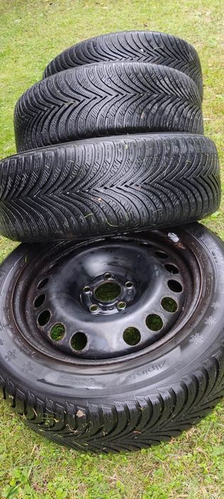 Koła 16 cali Opel, Saab 5x110 z oponami zimowymi Michelin