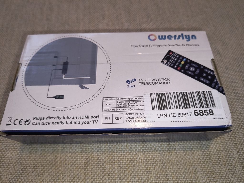 Dekoder cyfrowy DVB-T2 Full HD OWERSLYN – model HDMI z pilotem