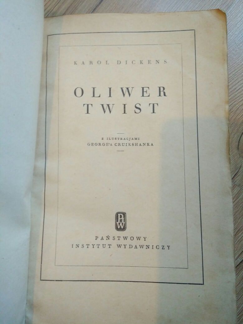 Karol Dickens, oliwer Twist