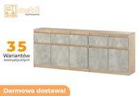 Nowoczesna Komoda Best Oleksa 200cm z Szufladami 5D/5SZ Do Salonu