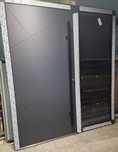 drzwi wejsciowe aluminiowe antracyt plus pochwyt podswietlany