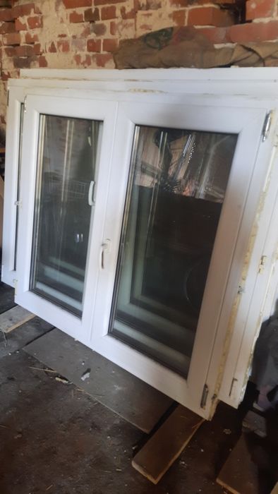 Okna używane rozwierno uchylne beż słupka