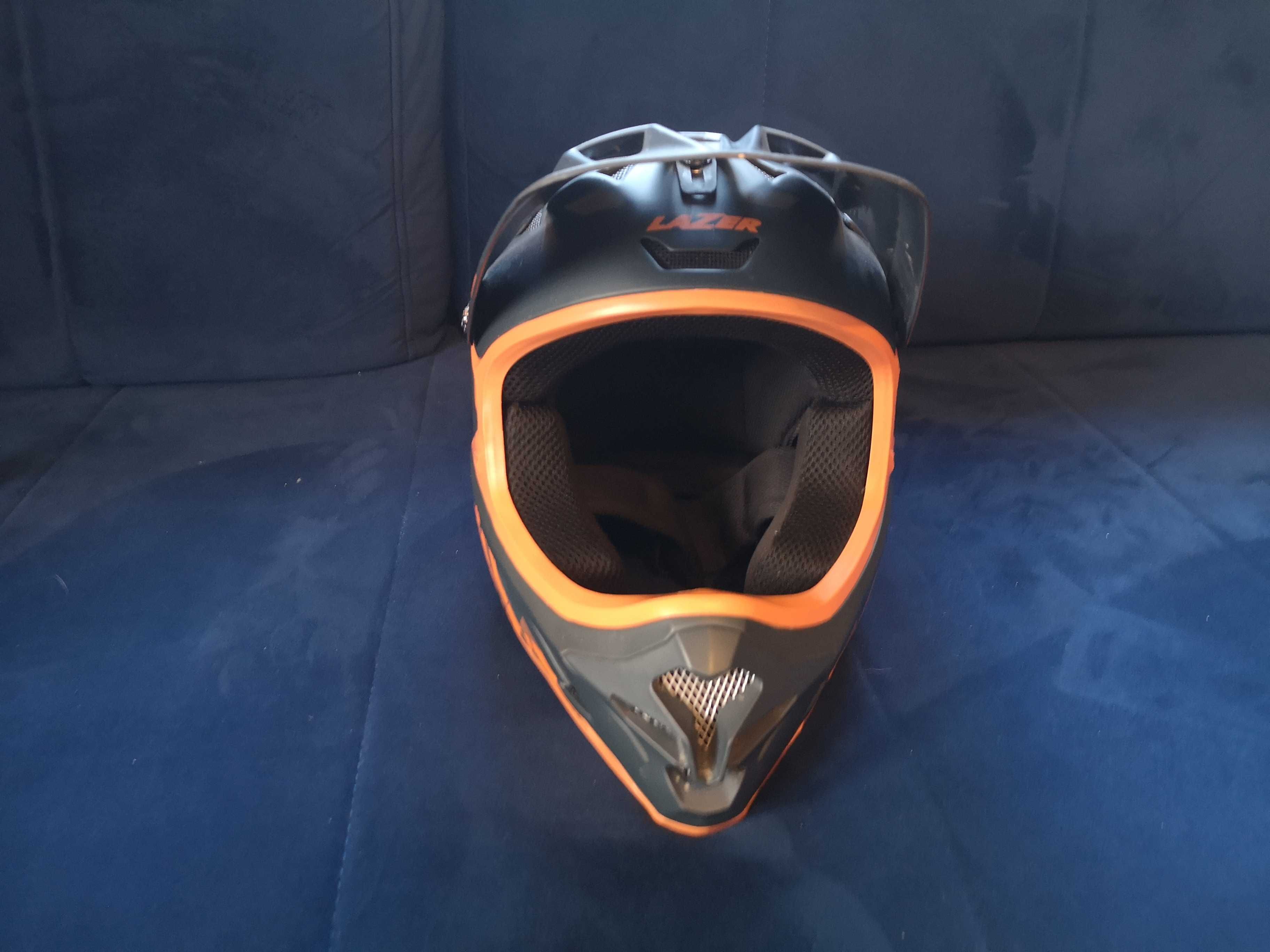 Kask XS i Gogle dla dzieci, Rowerowy, full face Lazer, MTB