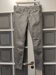 Stalowe szare spodnie rurki skinny H&M woskowane rozmiar 38