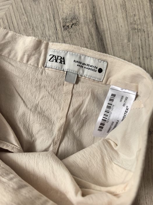 Zara spodnie bawełniane