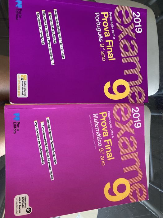 Livros de exame 9.º ano