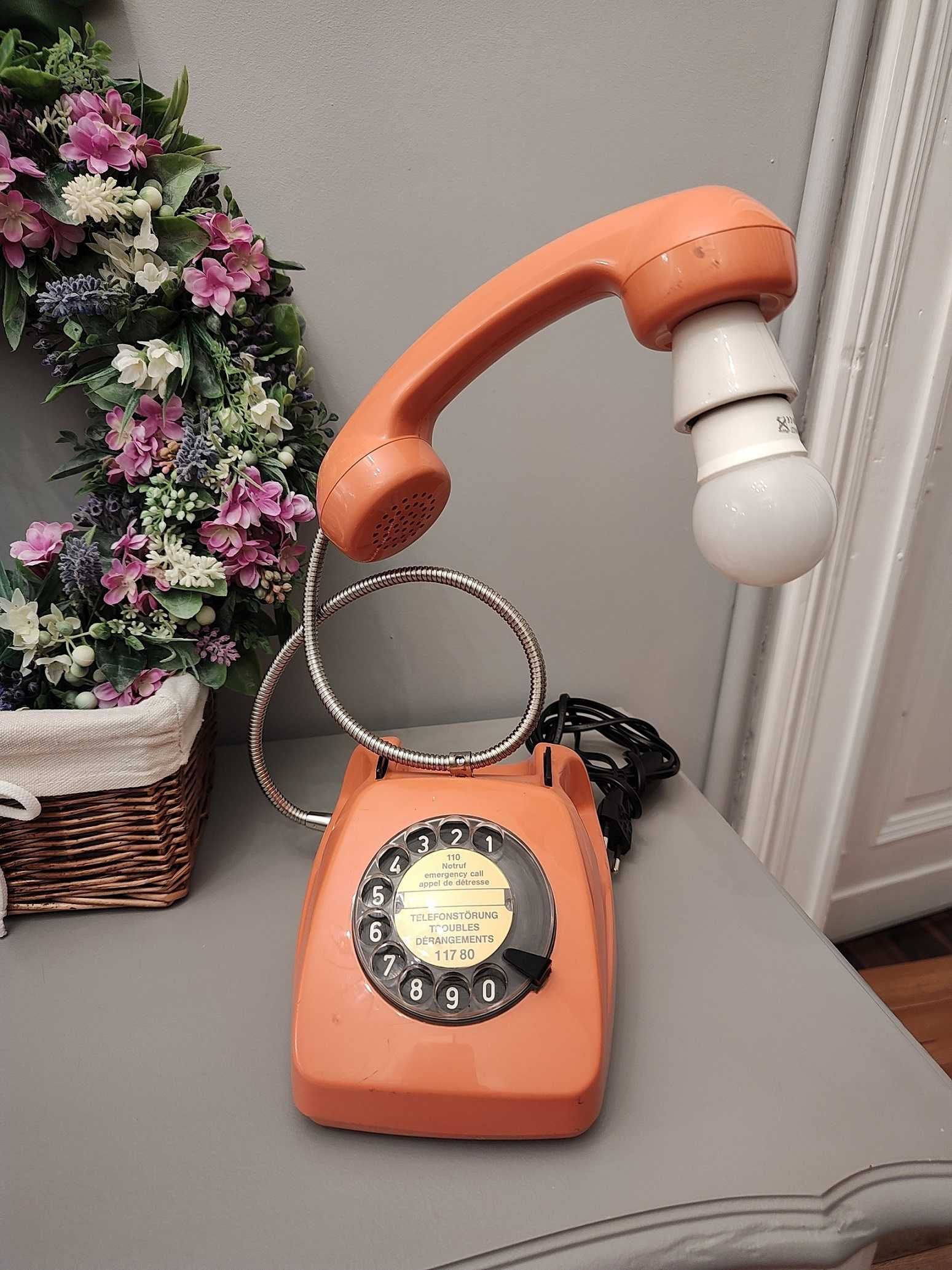 Lampka telefon, retro, vintage, do wystroju