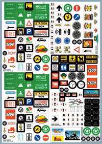 Наклейки для Лего LEGO наборів