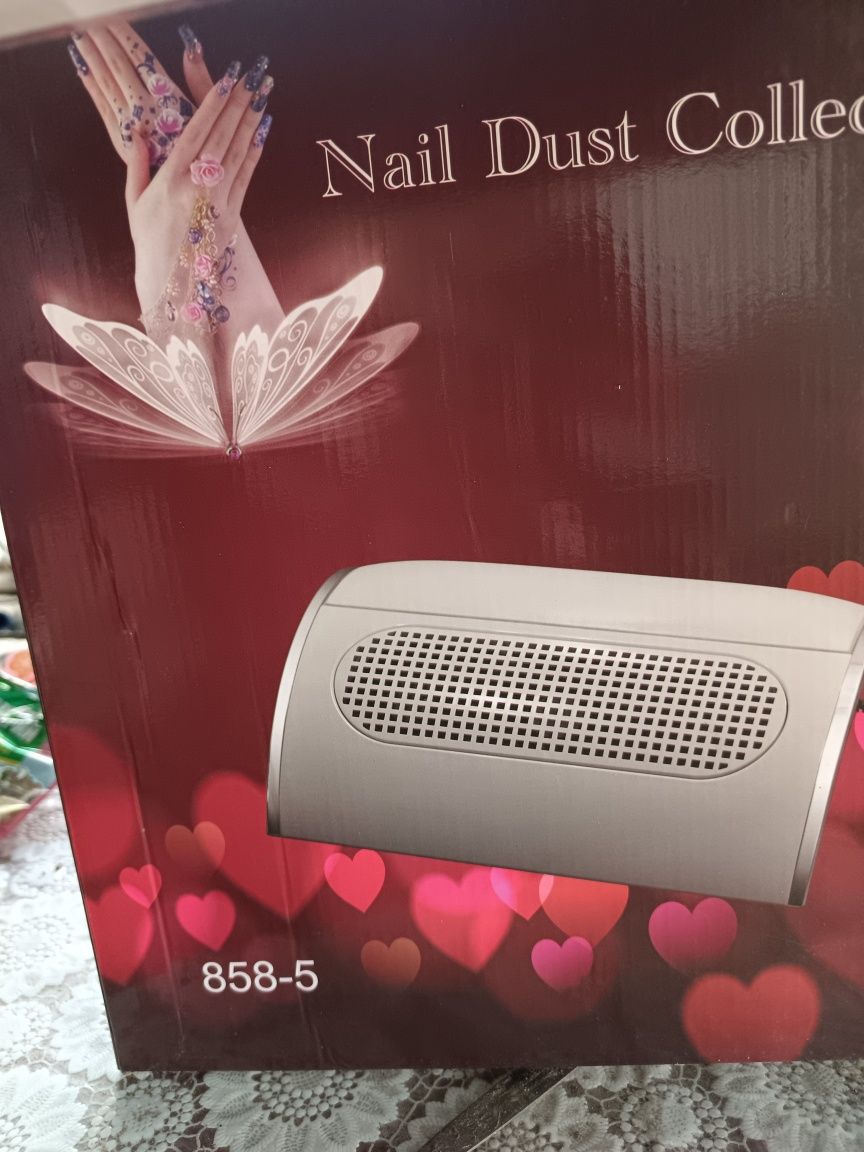 Витяжка для манікюру Nail Dust Collector 858-5. з трьома двигу