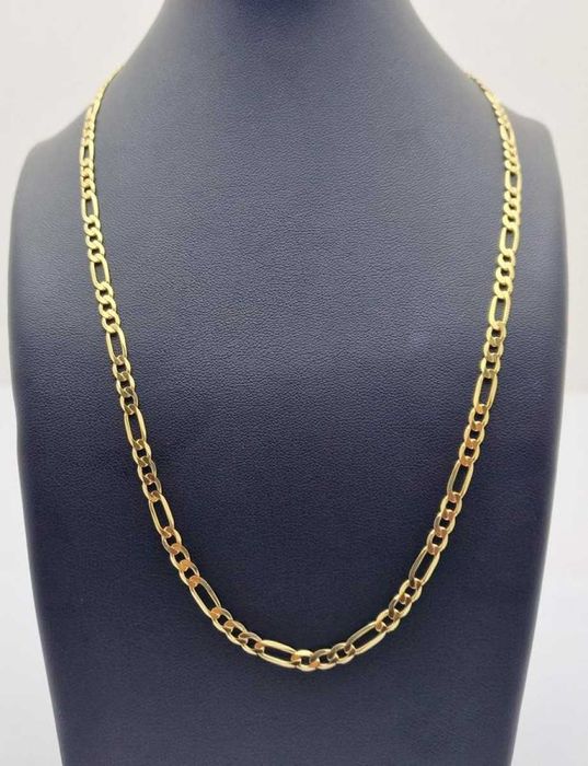 Piękny Złoty Łańcuszek Figaro 10,09g 585p 50cm 4mm