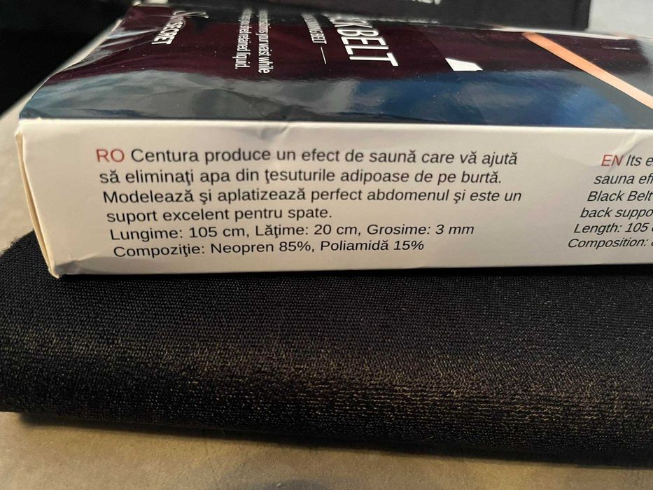 Pas wyszczuplający SlimSecret Czarny Pas 105cm