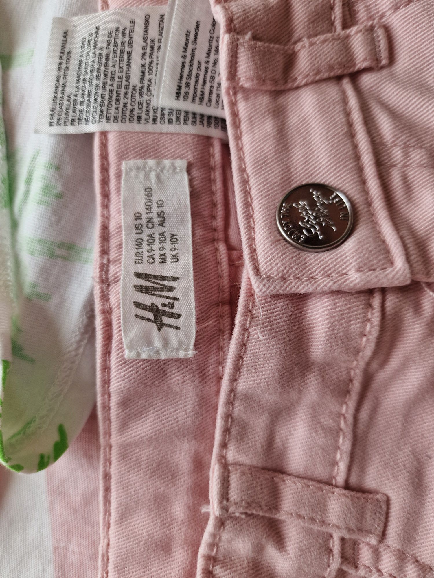Spodenki jensowe Topy zara h&m 134