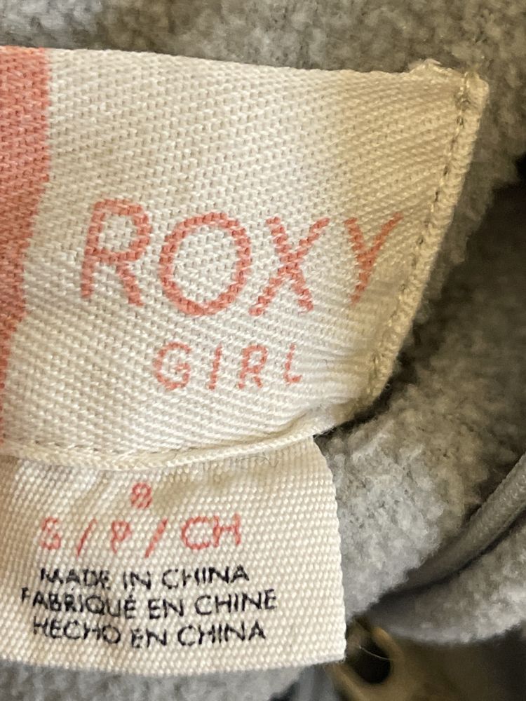 Roxy girls bluza damska szara zamek kaptur S