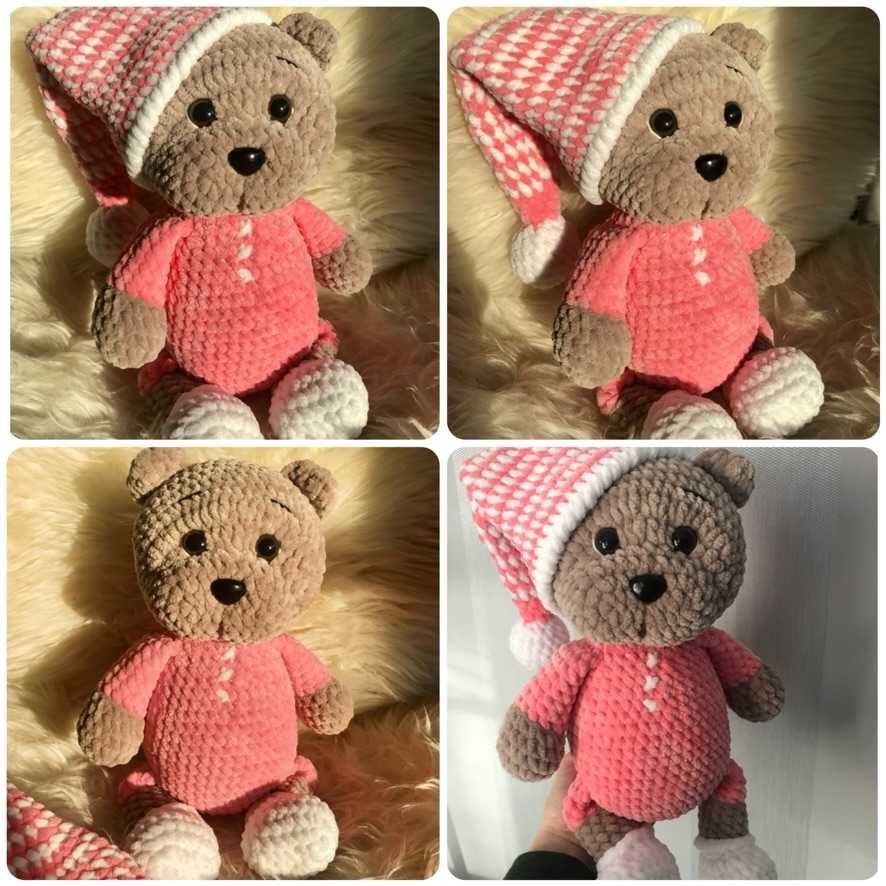 Pluszak Maskotka Przytulanka Zabawka Miś Pluszowy Teddy Bear Amigurumi