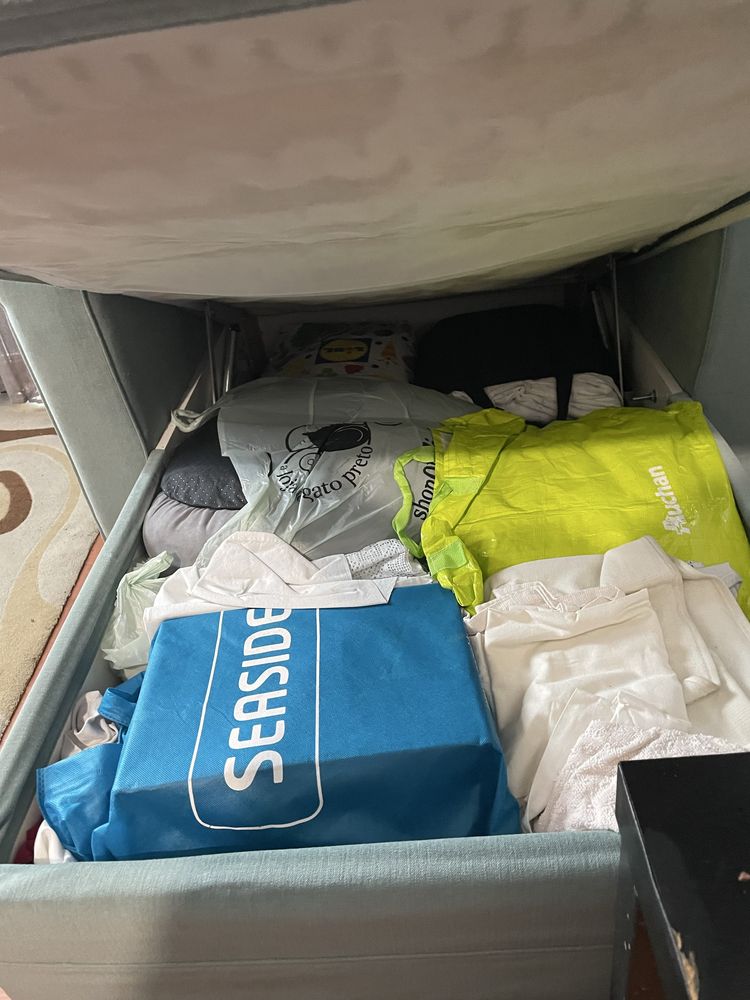 Sofá cama com arrumação