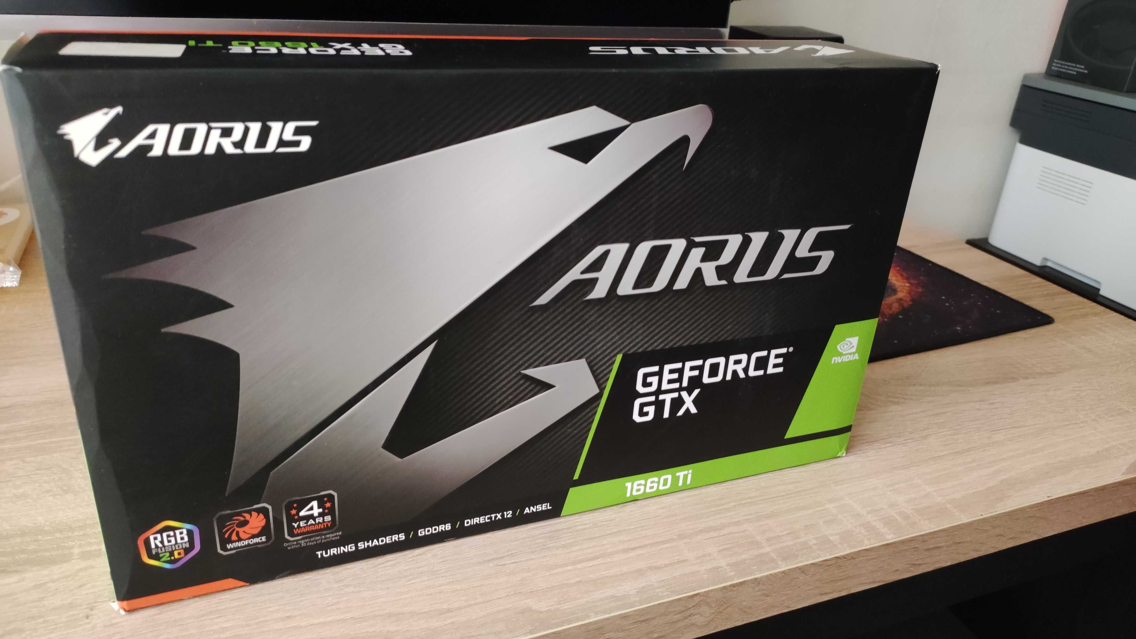 Видеокарта GeForce GTX 1660 Ti Aorus 6GB GDDR6