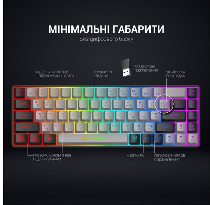 Магазин Klav-Клавиатура Gamepro Gk935