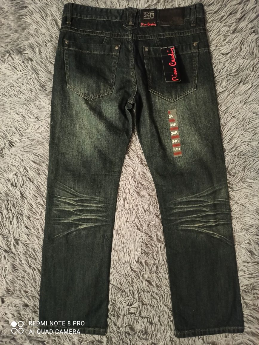 Spodnie dżinsowe jeans Pierre Cardin outlet rozmiar 34R