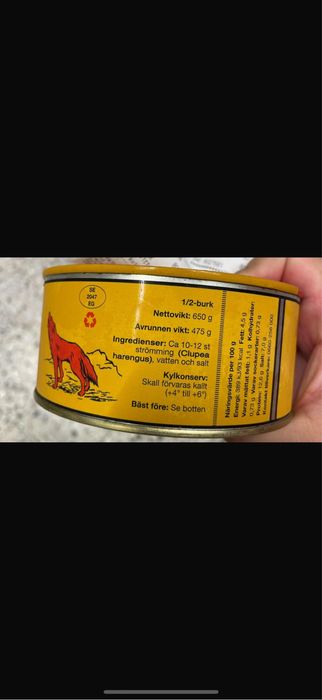 Сюрстрьомінг справжній делікатес (ВЕЛИКА БАНКА 650 грам)