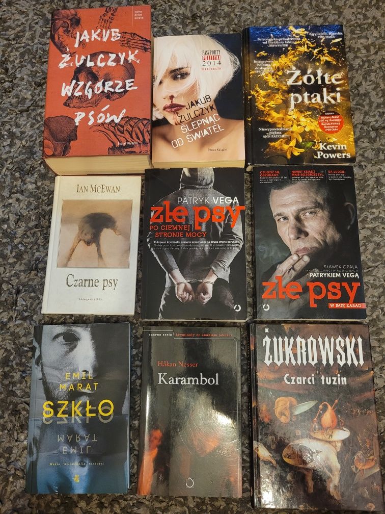 Zestaw 9 książek Kryminał, thriller