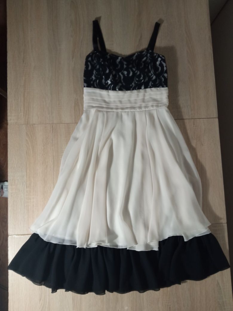 Zwiewna elegancka sukienka, rozmiar XXS/XS