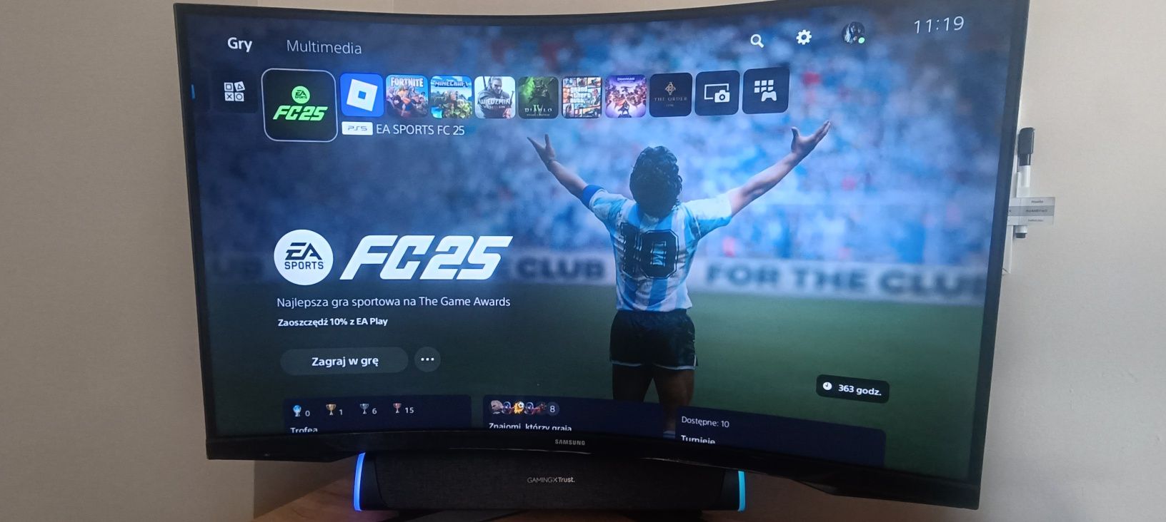 Monitor Samsung Odyssey G5 S32CG552EU 32" 2K VA 165Hz 1ms