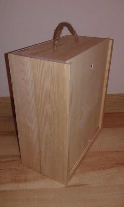 Drewniane pudełko skrzynka do decoupage`u