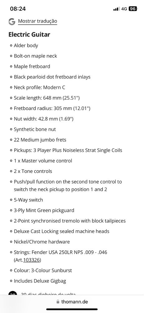 Fender stratocaster plus