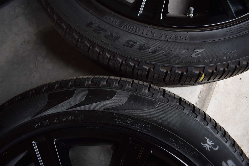 Land Range rover L405 sport L494 felgi 21 czarne opony pirelli 21 oryg