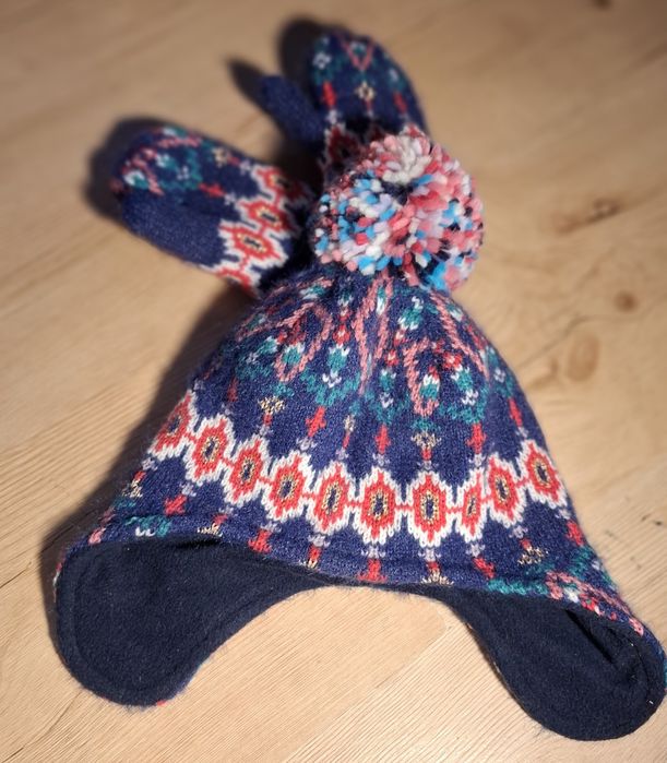 Ciepły zestaw czapka + rękawiczki 6/9 miesięcy