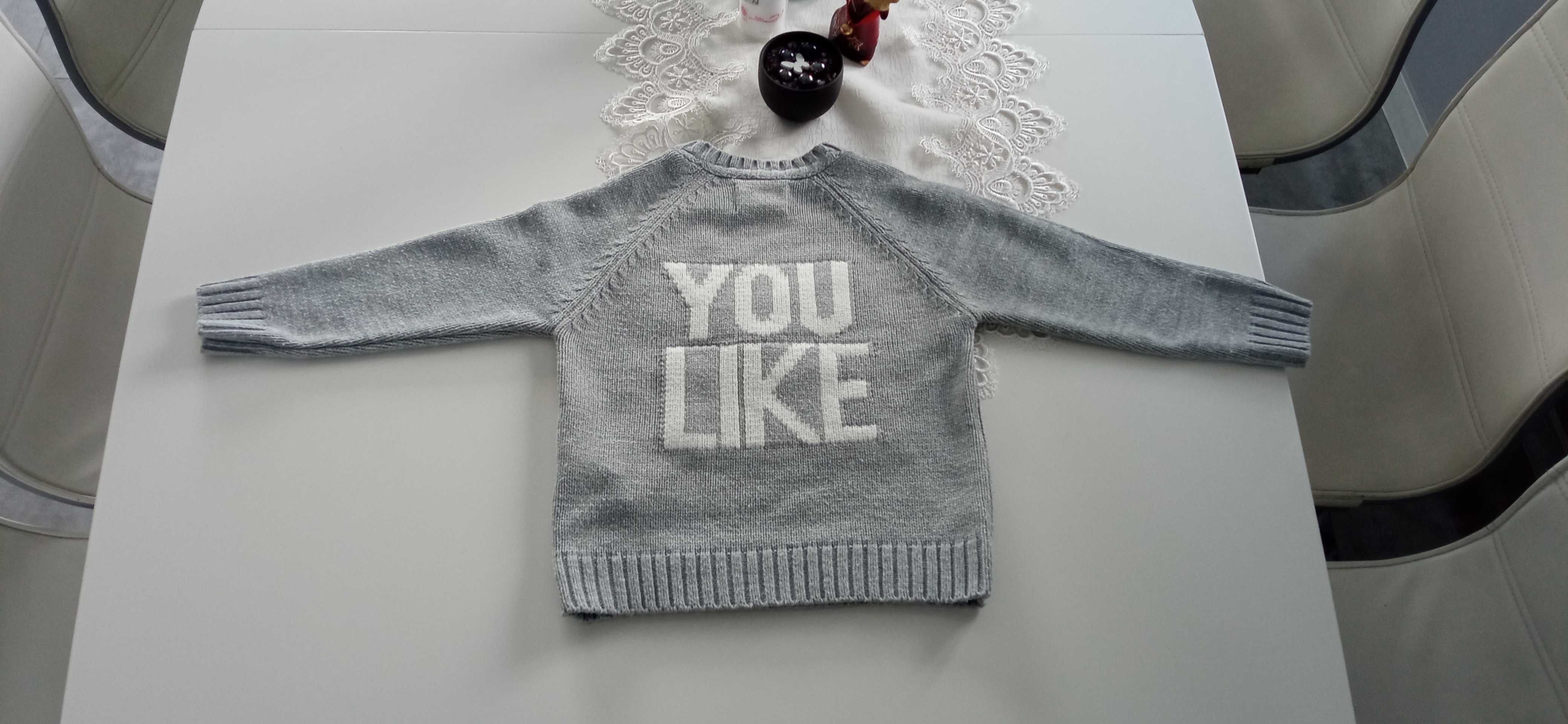 Sweterek 110 Zara boys collection ciepły zima chłopiec