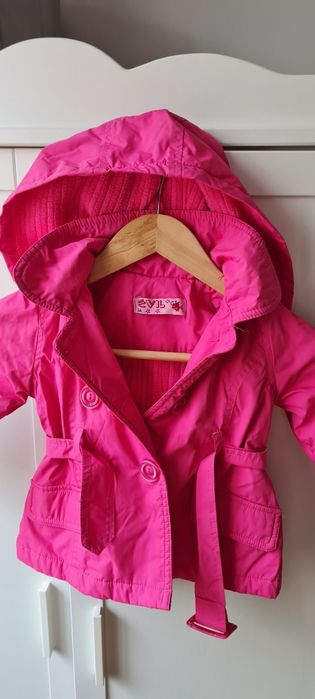 Kurtka płaszczyk jesienny dla dziewczynki r 80