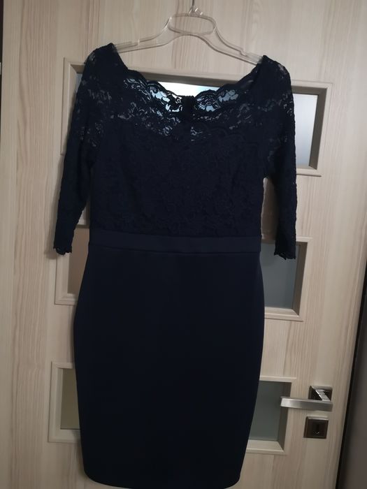 Granatowa Sukienka Orsay 40