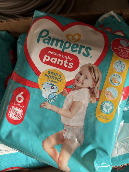 Pampersy, pampers active baby pants 6 13-19 kg 25 sztuk