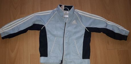 Bluza Adidas dla chłopca 9-12 na 74-80 błękitna
