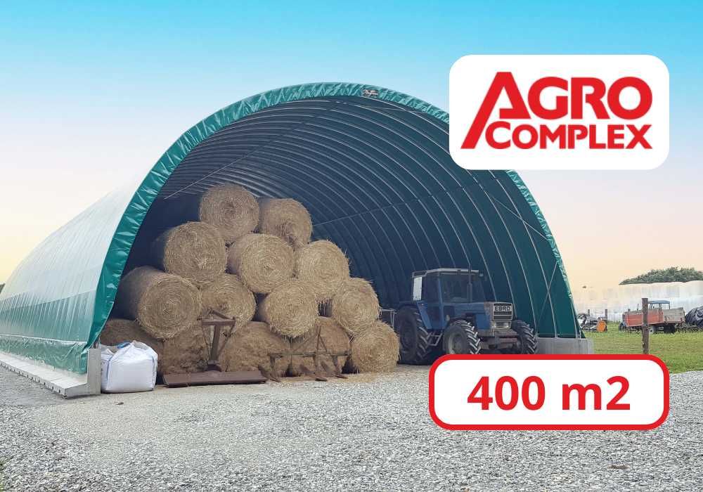 Hala Namiotowa, Namiot Łukowy do słomy, Hale na Bale 10mx40m