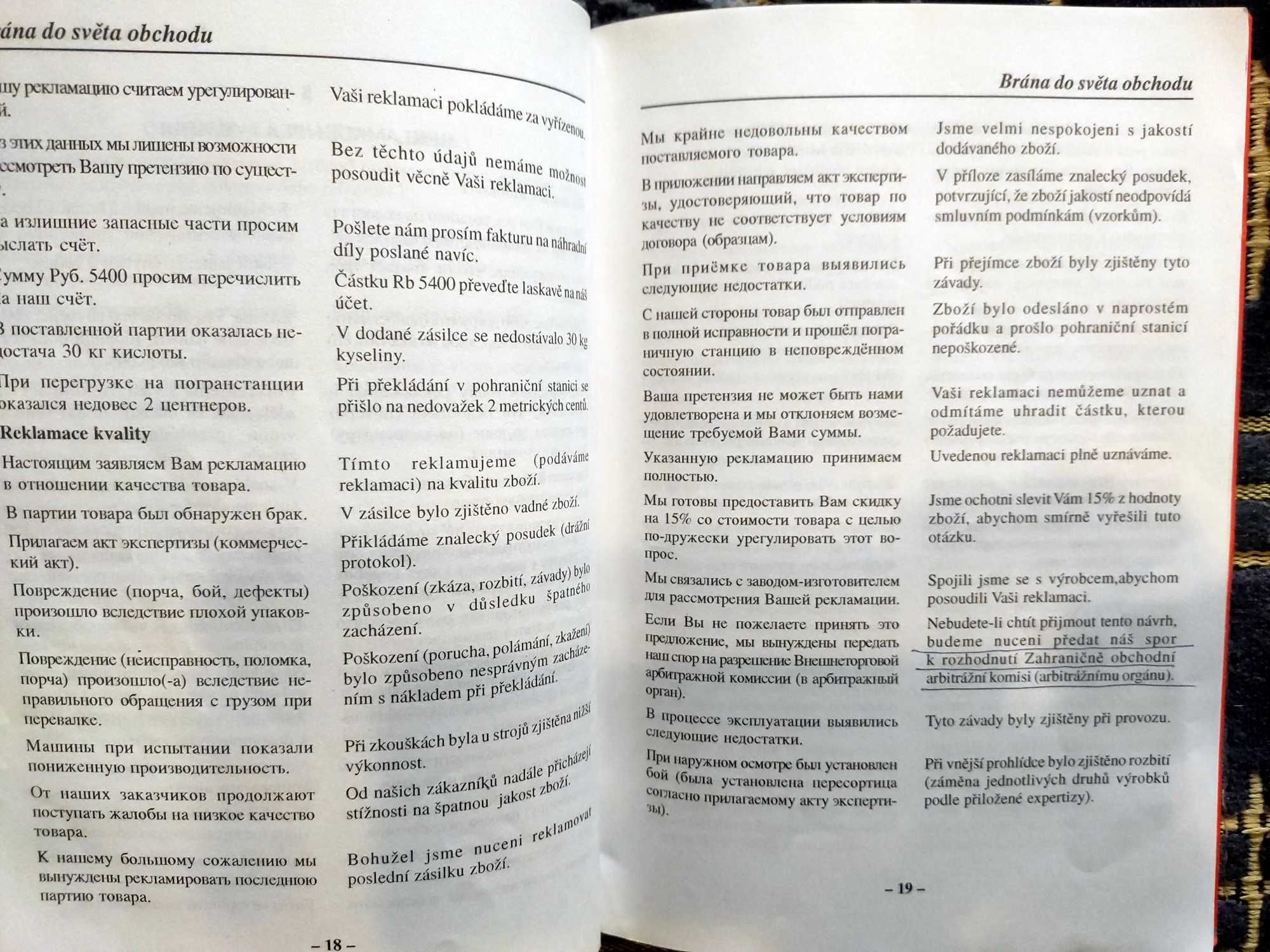 русско-чешский деловой разговорник