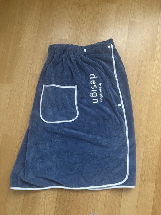 Махровий рушник на кнопках для сауни